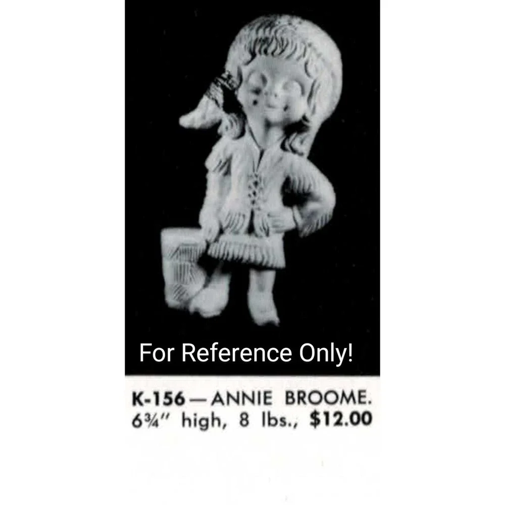 Kentucky Mold Co‎ Annie Broome 156 Ceramic Slip Casting Mold Vintage Girl 6.75